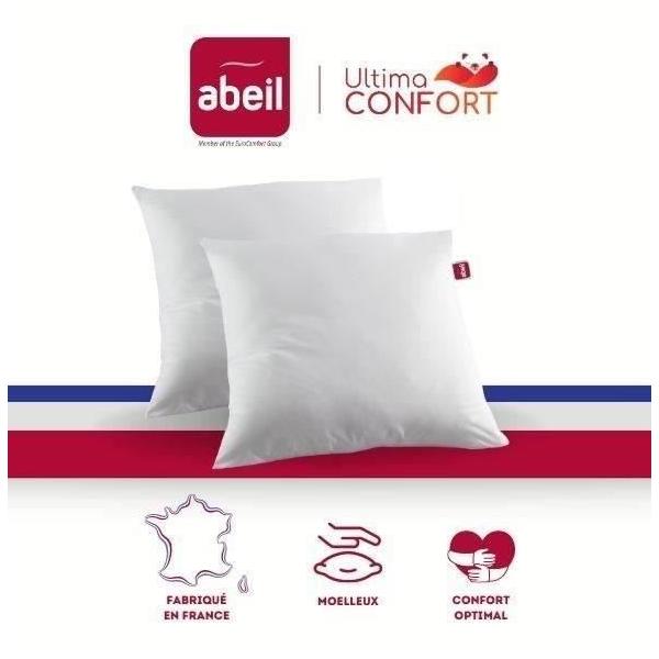 ABEIL Lot de 2 oreillers Ultima Confort - 60 x 60 cm