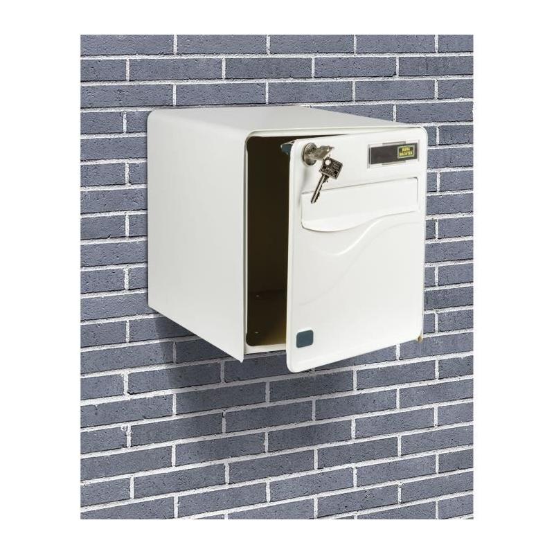 Boîte aux lettres BURG WACHTER BALTIC 1 Porte - Blanche - Sur pied - Ouverture latérale