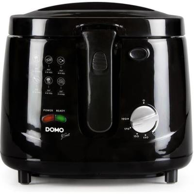 Friteuse électrique classique DOMO DO461FR - Noir - 2.5L - Thermostat réglable