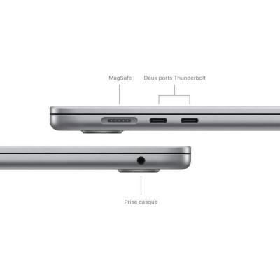 MacBook Air M3 15'' - RAM 16Go - Stockage 256Go - CPU 8 coeurs - GPU 10 coeurs