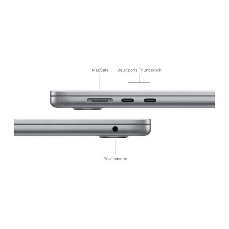 MacBook Air M3 15'' - RAM 16Go - Stockage 256Go - CPU 8 coeurs - GPU 10 coeurs
