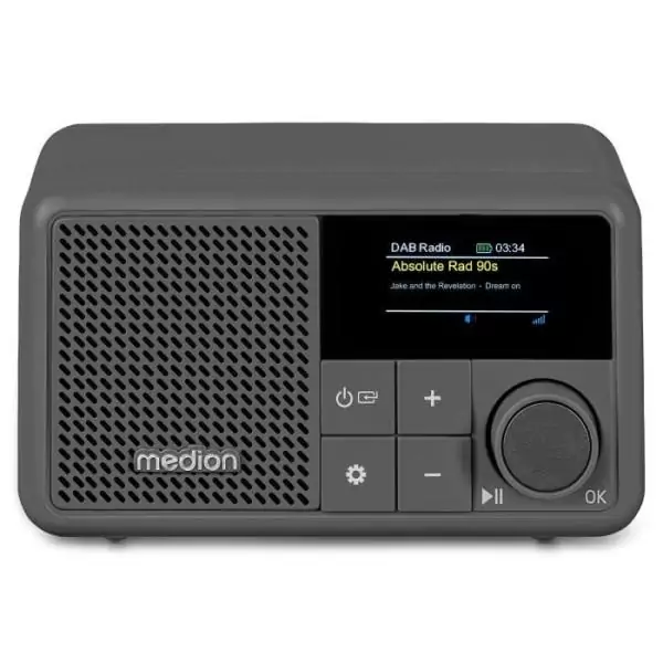 Mini Radio - MEDION - DAB/FM - Mono 2W RMS - Gris