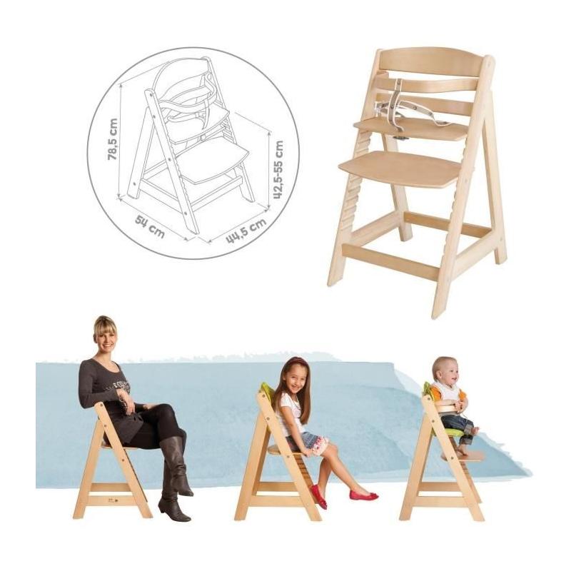 Chaise Haute Évolutive Sit Up III en Bois - ROBA - Naturel