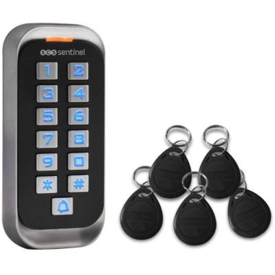Clavier de codage avec badges 12V - CodeAccess RFID - Compact et performant