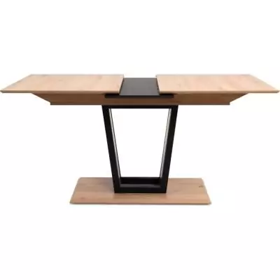 Table extensible SORIA - 10 personnes - Noir / Chene artisan Table extensible SORIA - 10 personnes - Noir / Chene artisan