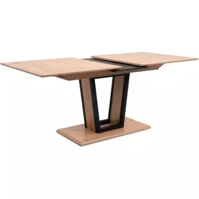 Table extensible SORIA - 10 personnes - Noir / Chene artisan Table extensible SORIA - 10 personnes - Noir / Chene artisan