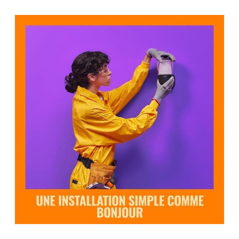 Applique murale WIZ ELPAS - Connectée - Extérieur Noir - Dimensions compactes
