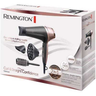 Ensemble Coiffure Remington D5706: Sèche-Cheveux Ionique 2200W