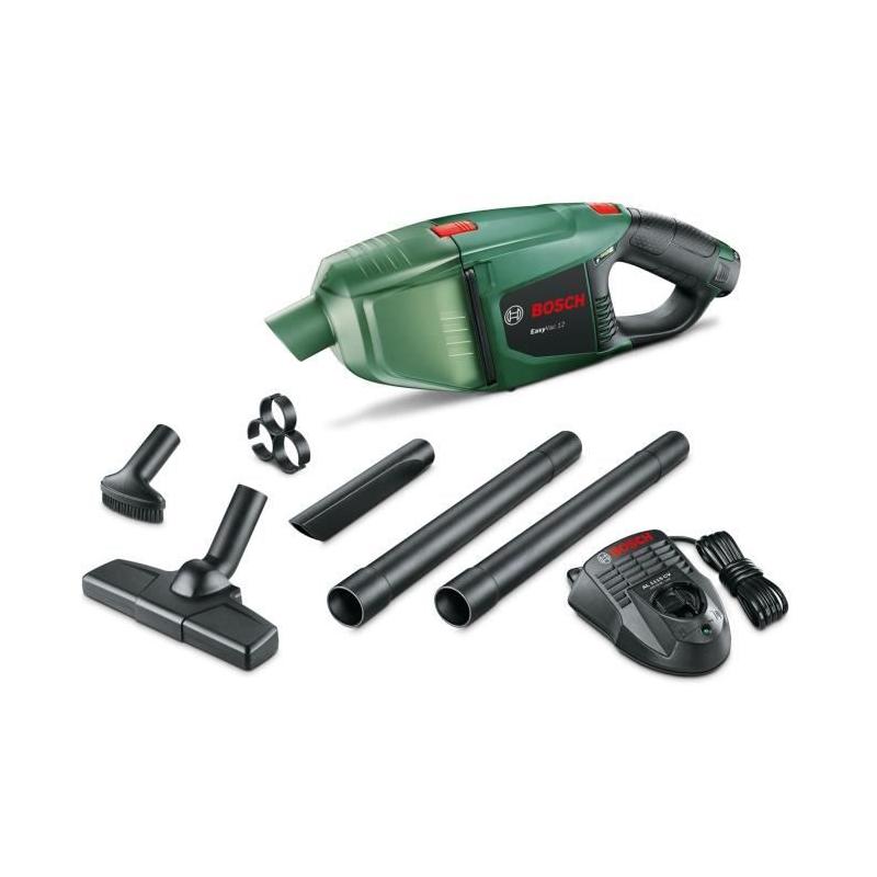 Aspirateur à main sans-fil Bosch - EasyVac 12 avec Batterie et Accessoires
