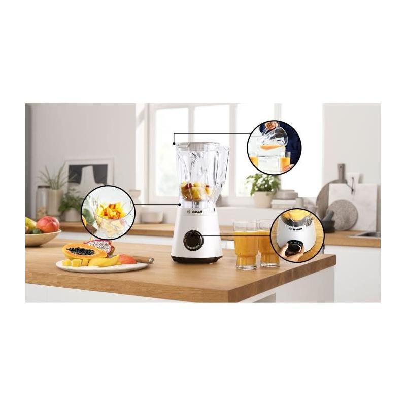 Blender VitaPower Bosch MMB6141W - 1200W - 2 vitesses - Bol 2L