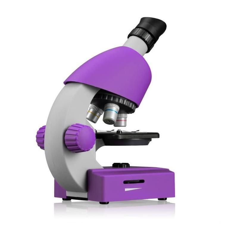 Microscope 40x-640x BRESSER JUNIOR LED Violet - Kit Expérimentation