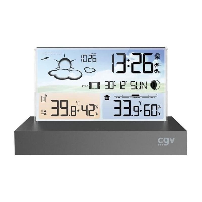 Station météo CGV 19004 METEOFLEX - Sans fil - écran plat
