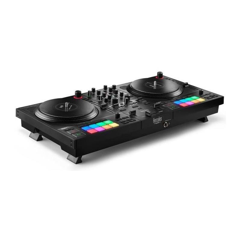 Contrôleur DJ motorisé HERCULES DJCONTROL INPULSE T7 - Platines noires