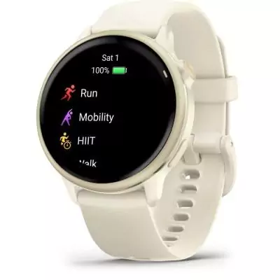 Montre connectée sport - GARMIN - Vivoactive 6 - Ecran AMOLED - GPS - Beige/ Or Montre connectée sport - GARMIN - Vivoactive 6 - Ecran AMOLED - GPS - Beige/ Or