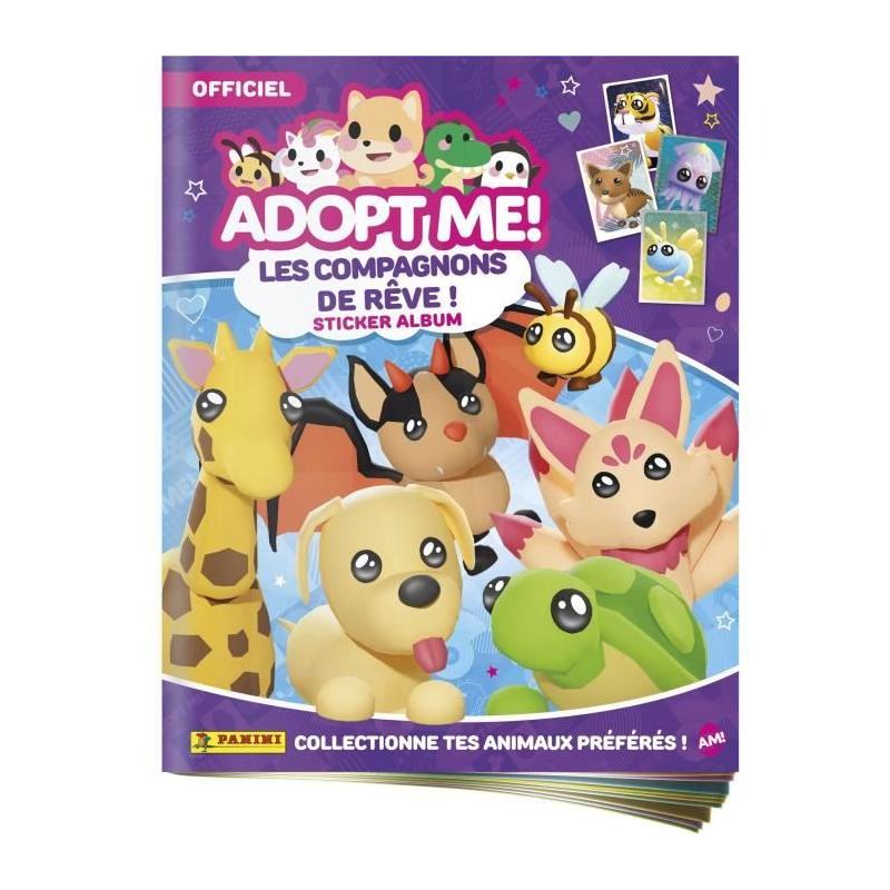 Pack de démarrage PANINI - Adopt Me! Roblox - Contient un album, 2 pochettes, 1 carte édition limitée et 10 stickers