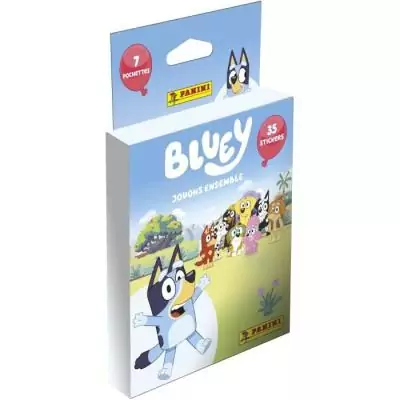 Stickers PANINI Bluey 2 - Blister 7 pochettes - Collection de cartes