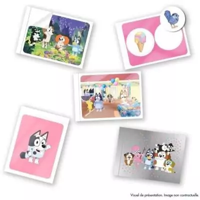 Stickers PANINI Bluey 2 - Blister 7 pochettes - Collection de cartes