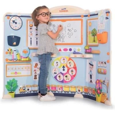Tableau enfant Smoby School - Triptyque avec tubes métal - Fabriqué en France