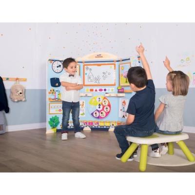 Tableau enfant Smoby School - Triptyque avec tubes métal - Fabriqué en France