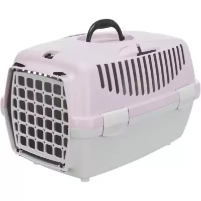 CAISSE DE TRANSPORT TRIXIE Capri 1 XS - Gris clair et mauve