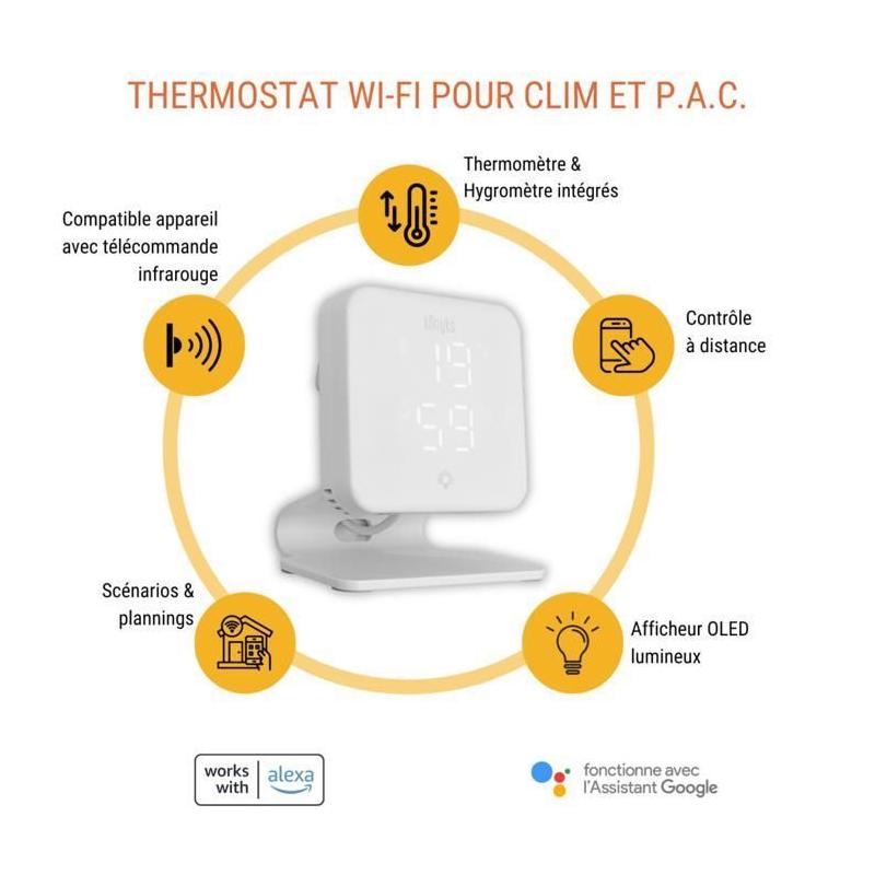 Thermostat Wi-Fi pour Pompes à Chaleur et Climatiseurs - Contrôle Intelligent