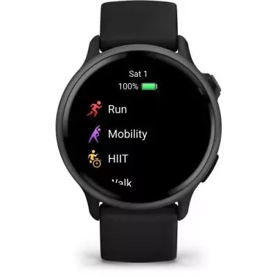 Montre connectée sport - GARMIN - Vivoactive 6 - Ecran AMOLED - GPS - Noir/Gris foncé
