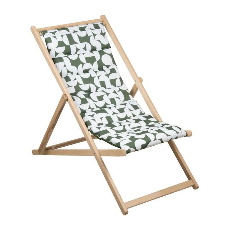 Chilienne matelassée JARDIN PRIVE ECLIPSE Avocat - Confort et style pour vos moments de détente au soleil