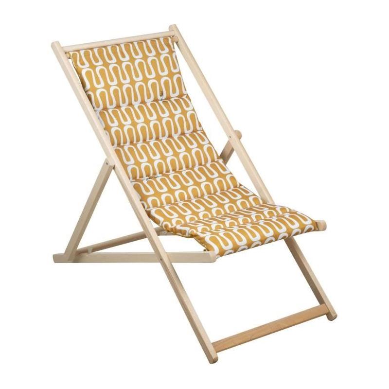 Chilienne matelassée pour un bain de soleil confortable - ELECTRO - Cumin