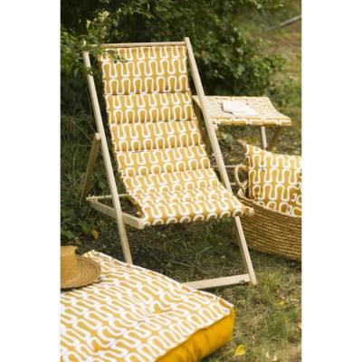 Chilienne matelassée pour un bain de soleil confortable - ELECTRO - Cumin
