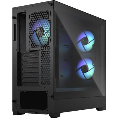 Boîtier PC FRACTAL DESIGN Pop Air RGB Black TG - Noir (FD-C-POR1A-06) - Dimensions compactes