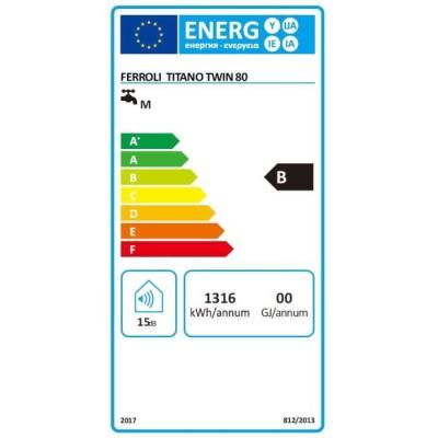 Chauffe-eau électrique Ferroli TITANO TWIN 80L - Vertical - Anode Magnésium - Blanc : compact et performant