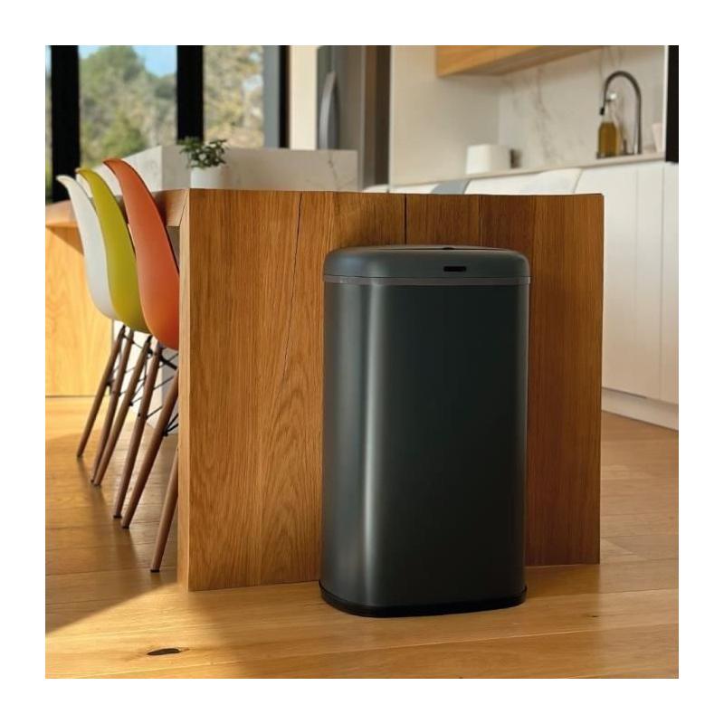 Poubelle Cuisine Automatique LOGAN 58L Inox Gris - Pratique et Moderne