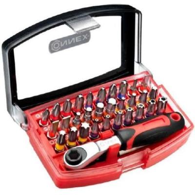 Ensemble d'embouts et cliquet 32 pcs - CONNEX - 1/4" - Acier S2