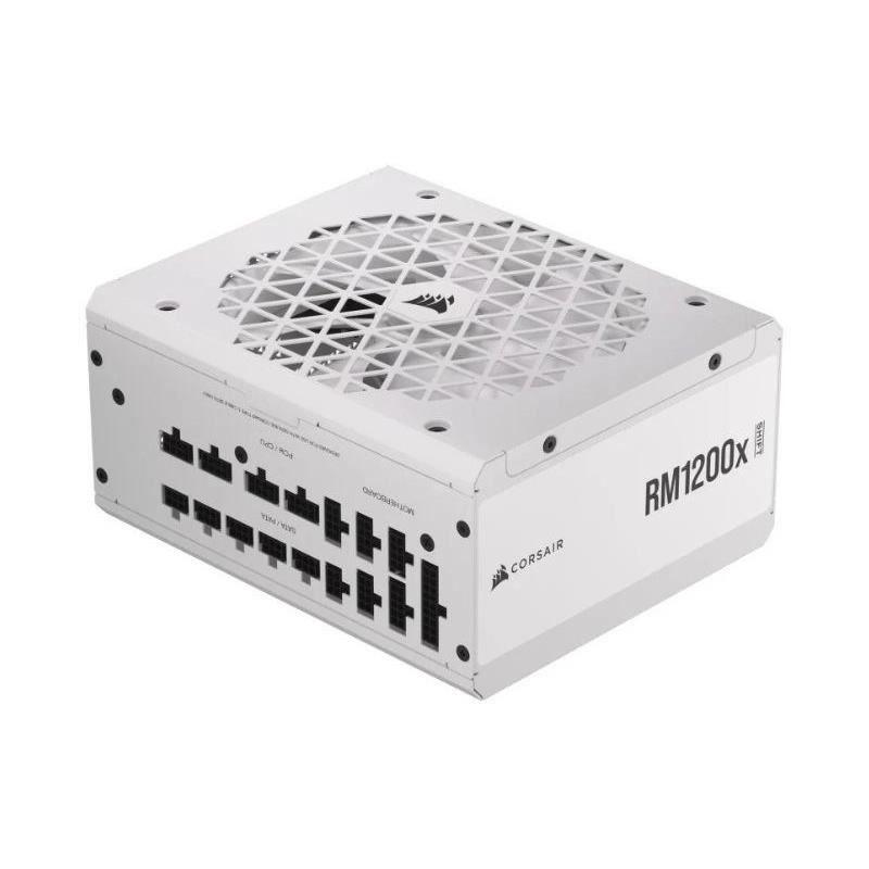 Bloc d'alimentation CORSAIR RM1200x Shift White - 1200W Gold 80 Plus