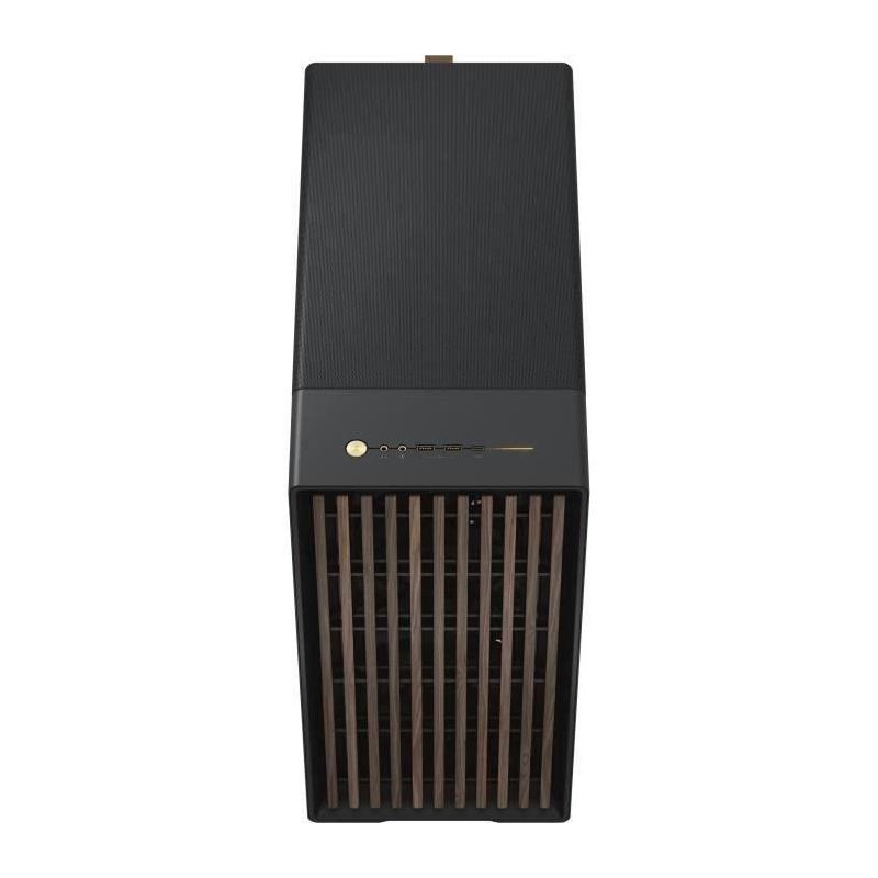 Boîtier PC élégant en bois et alliage - FRACTAL DESIGN - North XL Charcoal Black TG Dark