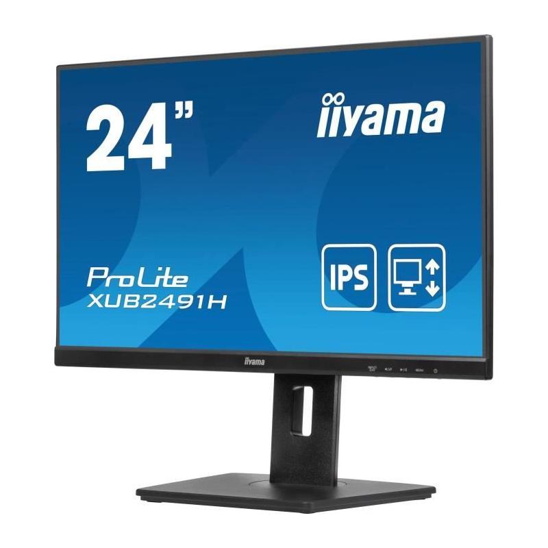 Écran PC IIYAMA XUB2491H-B1 23,8" FHD IPS 100Hz - Noir