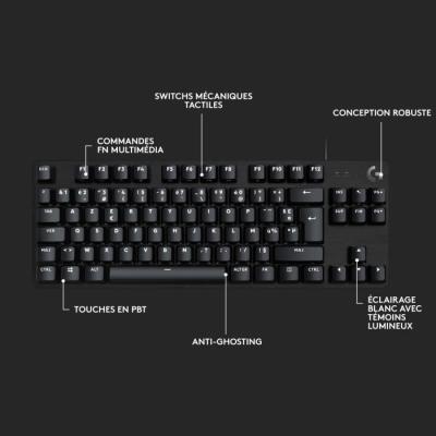 Clavier gamer Logitech G413 TKL SE - Noir - Compact