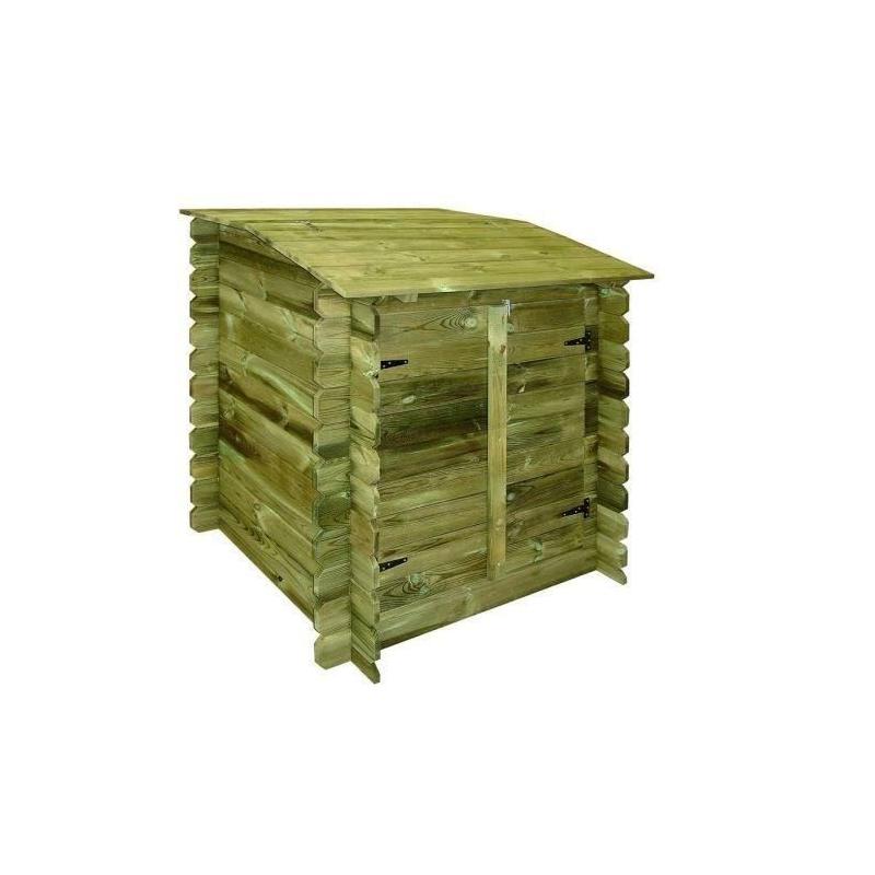 Coffre de rangement filtration UBBINK Classic en bois traité autoclave