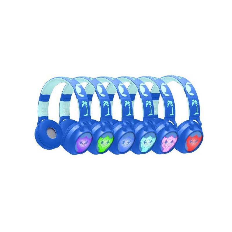 Casque lumineux pliable Stitch Bluetooth 3D vol. limité
