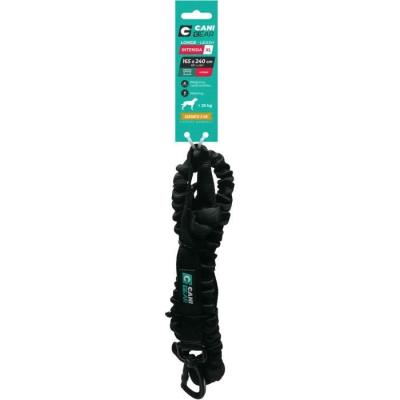 Longe de traction pour chien INTENSIA XL - Noir - 2.4 m