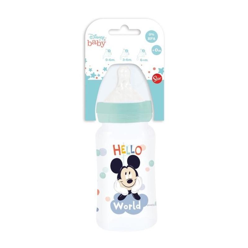 Biberon Disney Baby Mickey 240ml - Sans BPA - Tétine silicone