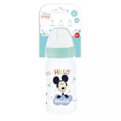 Biberon Disney Baby Mickey 240ml - Sans BPA - Tétine silicone