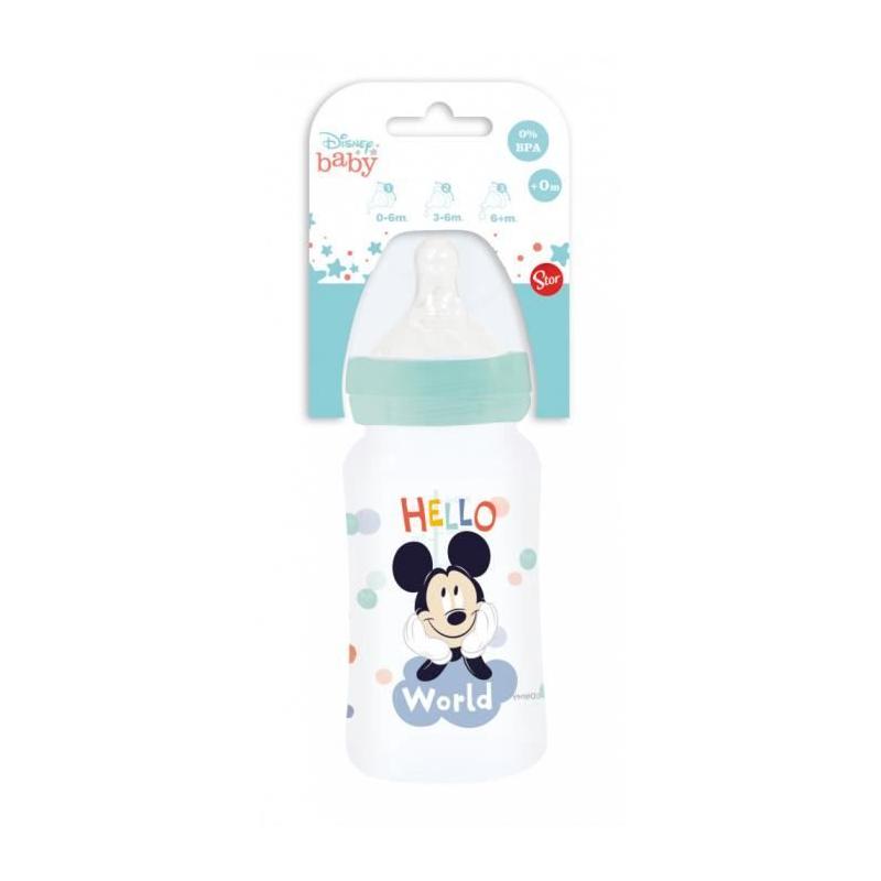 Biberon Disney Baby Mickey 240ml - Sans BPA - Tétine silicone