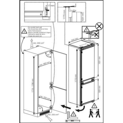 Réfrigérateur combiné BEKO BCHA275K4SN - 2 portes - 262 L - Blanc