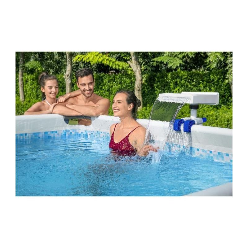 Bestway Cascade d’eau apaisante à LED pour piscine