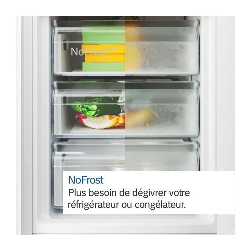 Réfrigérateur combiné BOSCH - 440L - No Frost - INOX