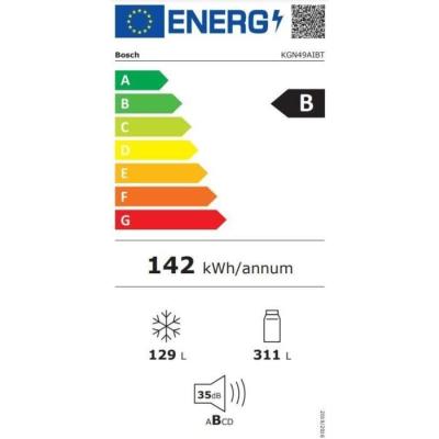 Réfrigérateur combiné BOSCH - 440L - No Frost - INOX
