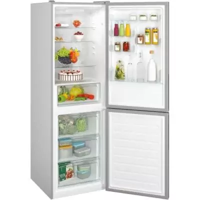 Réfrigérateur combiné 341L CANDY - Argent compact et efficace!