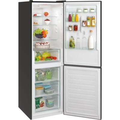 Réfrigérateur Combiné CANDY Noir - 341L - Classe E