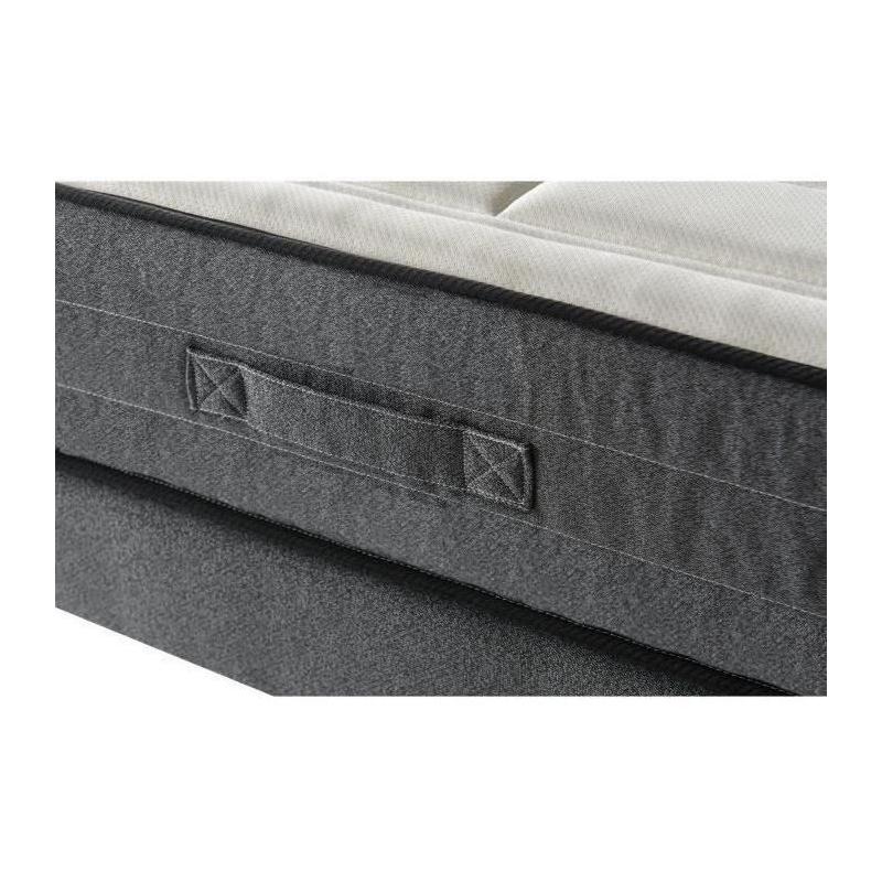 Ensemble matelas + sommier 140x190 cm - Mémoire de forme - 28cm - 5 zones